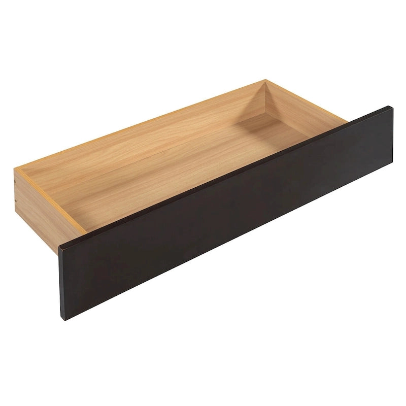 Cama Queen de plataforma con dosel blanco con cajones y nido doble, capacidad para 2 personas