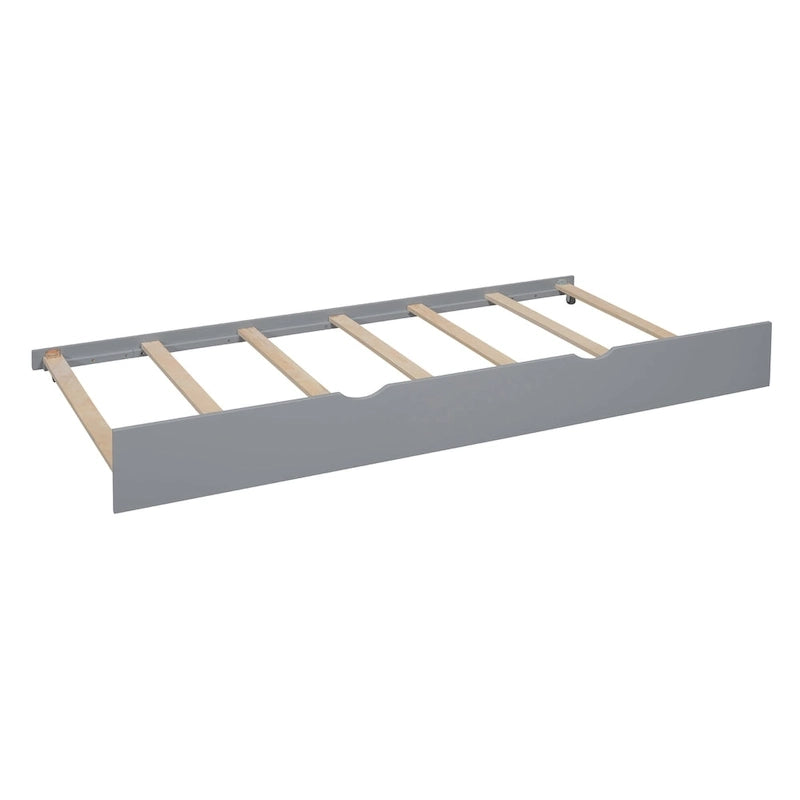Cama tipo plataforma tapizada gris con cabecero alado y 4 cajones de almacenaje, para 2 personas, matrimonial/Queen