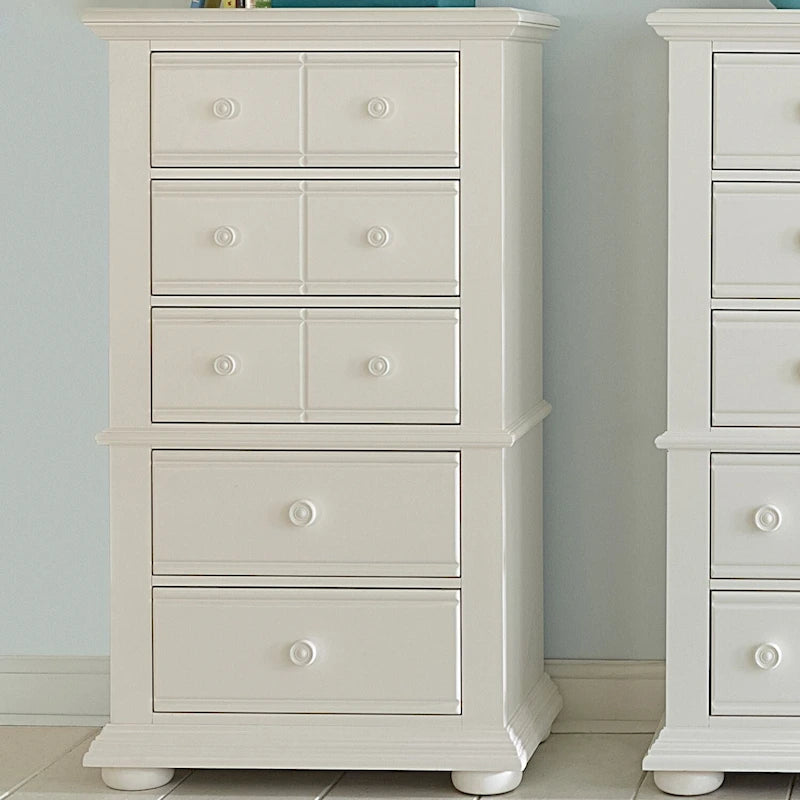 Cajonera para lencería Oyster White de 5 cajones