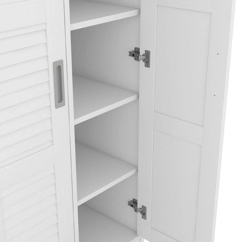 Armario corredero de 3 puertas de nogal/blanco con estantes y barra para colgar, para 1
