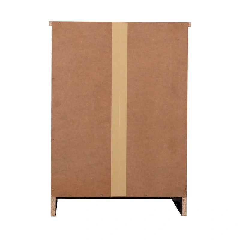 Mesita de noche de madera con 1 cajón, Wengué/Gris/Sándalo, Individual