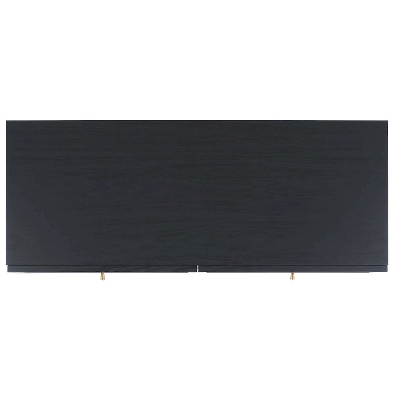 Cómoda de 6 cajones con frente de malla de ratán y tiradores dorados – Negro / Blanco blanqueado / Nogal / Roble / Negro envejecido