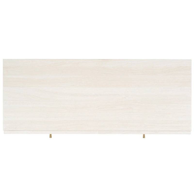 Cómoda de 6 cajones con frente de malla de ratán y tiradores dorados – Negro / Blanco blanqueado / Nogal / Roble / Negro envejecido